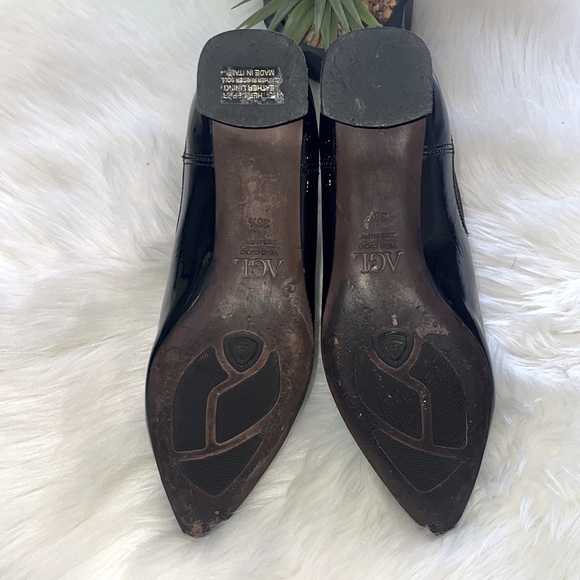 Attilio Giusti Leombruni Black Patent Ankle Boots - Picture 7 of 12